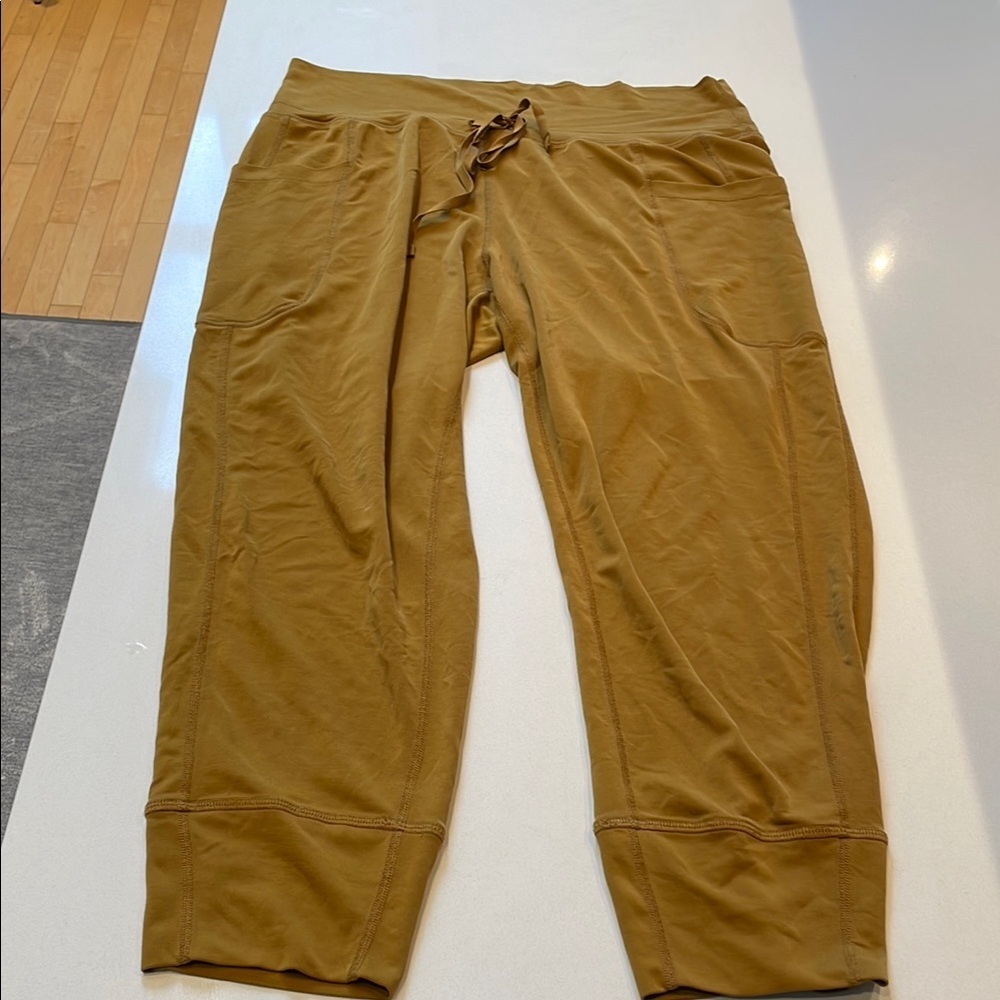 Fabletics Modal Silky Feel Pocket Drawstring Joggers Pants, Deep Bronze Size L - Picture 5 of 13